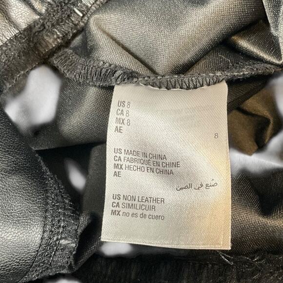 I.N.C International Concepts Women's High Rise Faux Leather Pants Size 8 Skinny - Picture 7 of 9